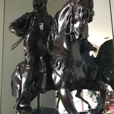 Antoine Louis Barye Bronze of Arabic Horseback Rider