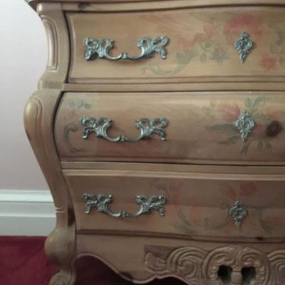 Bombe Style Three Drawer Chest 