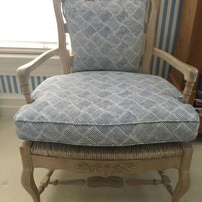 Detail Karges Rush Seat Armchair 