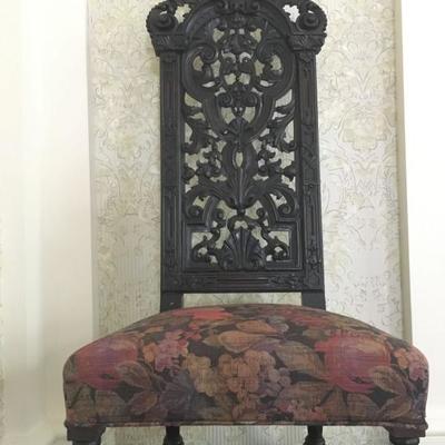 Renaissance Revival Side Chair, Pair 