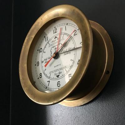 Brass Ships Clock 