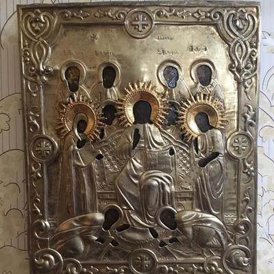 18th c Russian Icon, Royal Family 