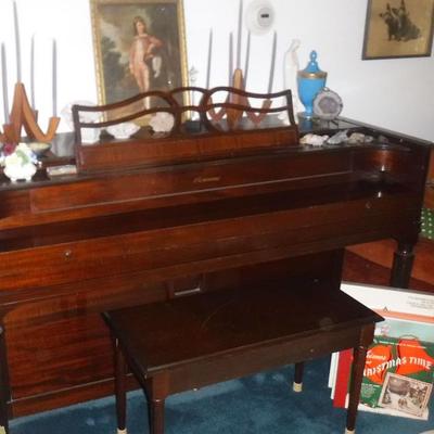 Piano  150.  You will need to pay for piano mover.