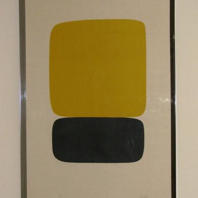 'Yellow Over Black' by Ellsworth Kelly
Signed & numbered 61/75 
from his Suite of Twenty-Seven Color Lithographs, 1964-65, as seen in...