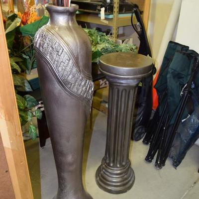 Large Vase, Pedestal Stand