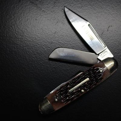 MINT Brown Bone 3 Blade Stockman Pocket Knife
