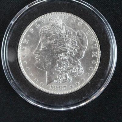 1887 BU Morgan Dollar