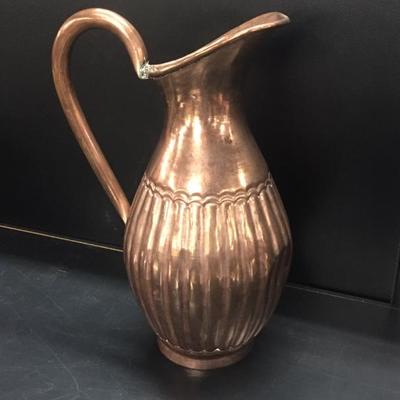 Copper/brass pitcher