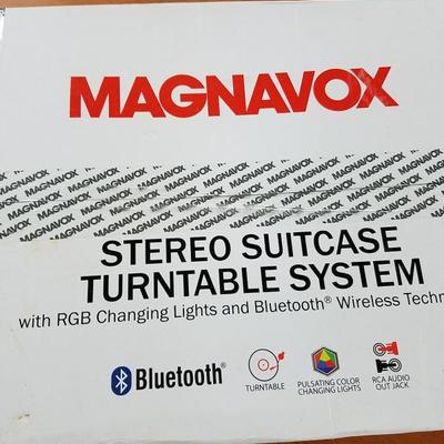 Magnavox Stereo Suitcase Turntable System