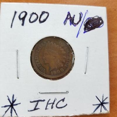 1900 AU Indian Head Cent