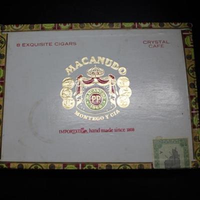 Cigar Box With Prince Albert & Pipes