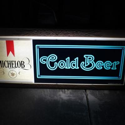 Michelob Cold Beer Sign