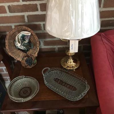 Baskets and Lamp.