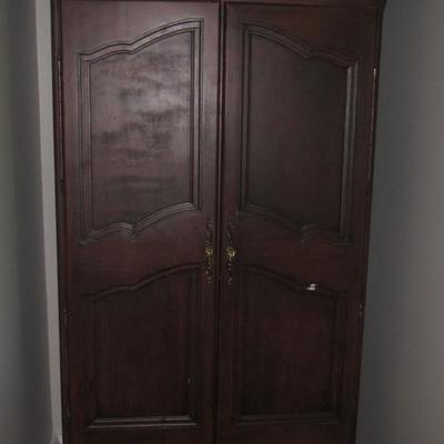 Cherry Wood Clothing Cabinet