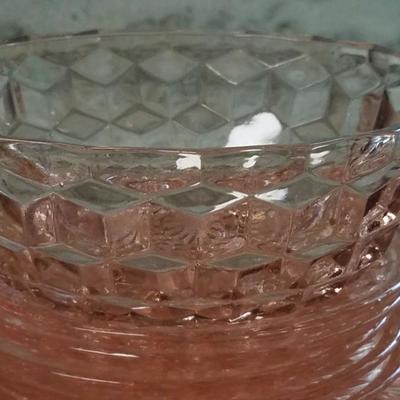 Pink Diamond Depression Glass Collection