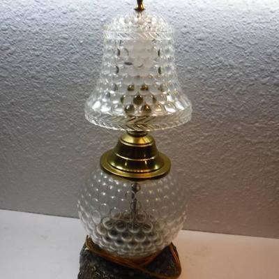 antique bubble glass lamp