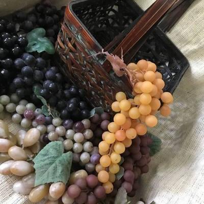 Basket full of grapes