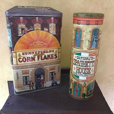 Collectible Kitchen Tins--Sunny Cornflake and Spag