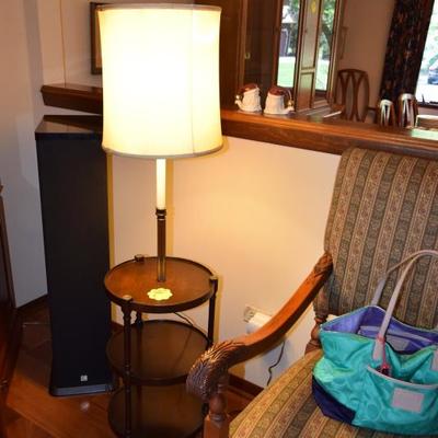 Side Table, Table Lamp