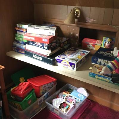 LOTS of games and toys
