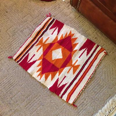 Navajo saddle blanket.