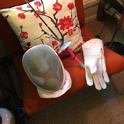 Fencing equipment.