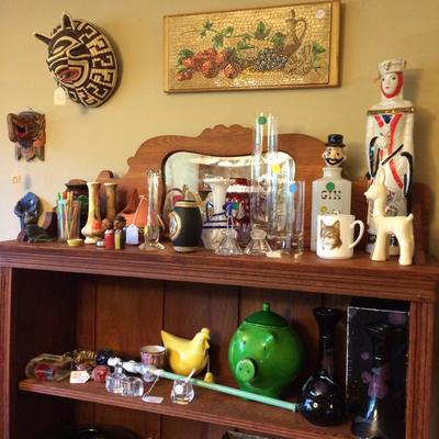 Figures, vases, and miscellaneous collectibles.
