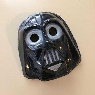 Plastic Darth Vader Halloween mask.