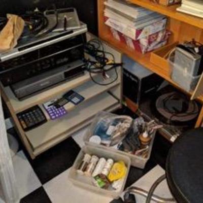 Decorative crafts and office supplies.