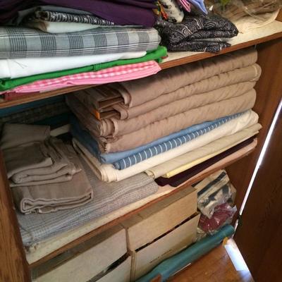 Large collection of fabric and materials. Includes material from Japan, etc.