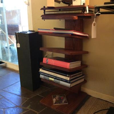 Handmade oak magazine or book shelf.