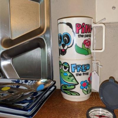 Fun plastic mugs.