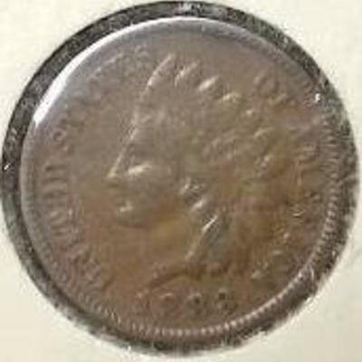 1883 Indian Head Penny, XF Detailsv