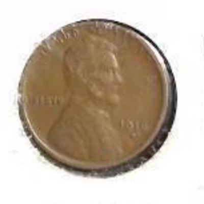 1916-D Wheat Penny, VF Details