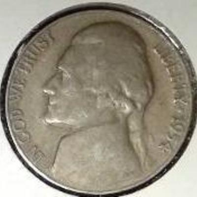 1957-D Jefferson Nickel, MS Detail