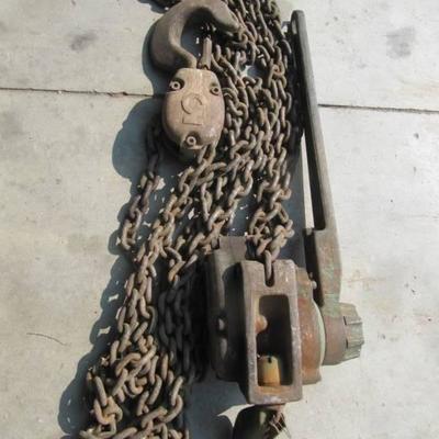 3 Ton Ratchet Chain Hoist - Tested (SHOP TOOLS)