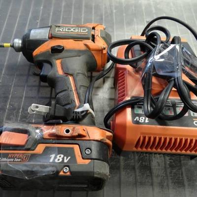 Rigid Drill 18V with Charger