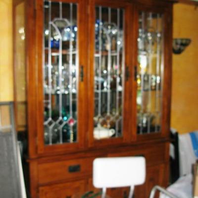 Mission style china cabinet   BUY IT NOW  $ 465.00