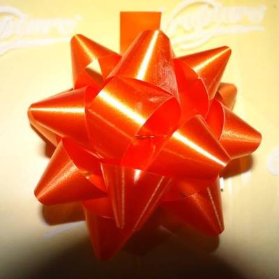 (2) Cases Of Orange 2.5 Inch Star Bows
