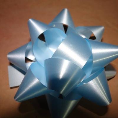 (1) Case Of Pastel Blue 3.5 Inch Star Bows