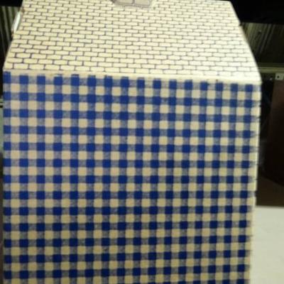 (4) Cases Of (25) Blue Gingham House Boxes