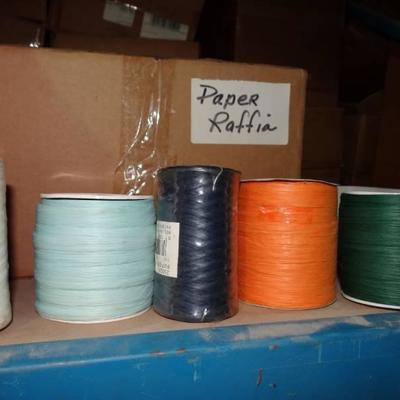 (2) Cases Of Paper Raffia And (2) Cases Of Paper W ...
