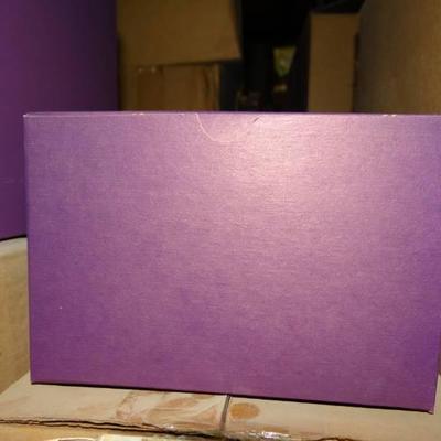 (1) Case Of Purple Gift Boxes