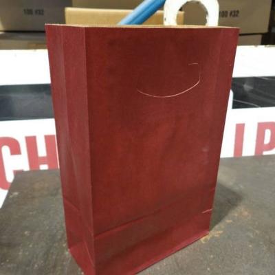 Burgundy Matte Craft Bag With Built In Handle