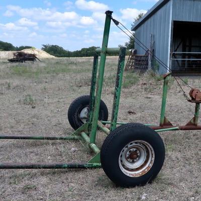 Hay Bale Mover Trailer w/winch