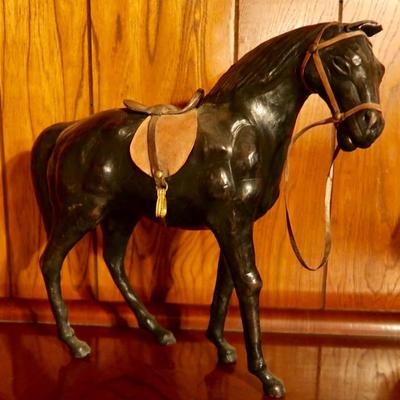 Very Cool....LEATHER Horse Figurine/Toy