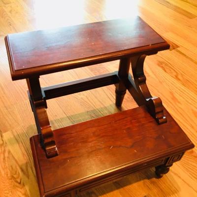 Cherry wood step stool. Slightly used