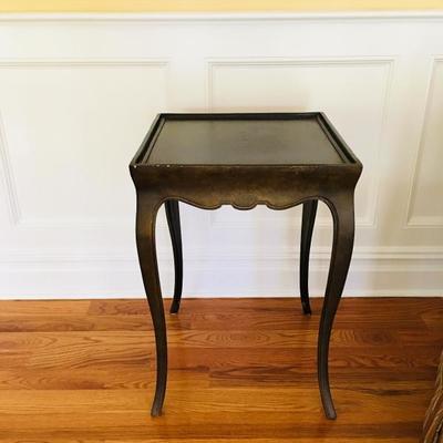 Classy and sleek silver/gray metal End table. Never used