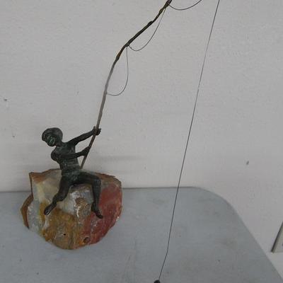  Malcolm Moran Bronze Boy Fishing