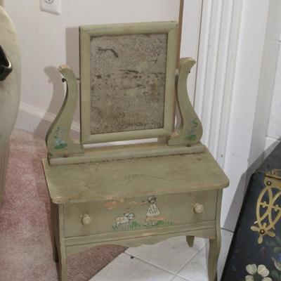 Antique Wood Doll Furniture 